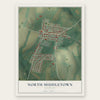 North Middletown, Kentucky map print, the full design