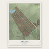 Arleta, California map print, the full design
