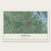 Ipswich, Massachusetts map print, the full design