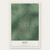 Roff, Oklahoma map print, the full design