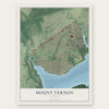 Mount Vernon, Virginia map print, the full design