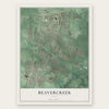 Beavercreek, Ohio map print, the full design