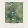 Center Hill, Florida map print, the full design