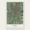 Ogden, Utah map print, the full design