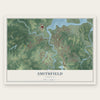 Smithfield, Virginia map print, the full design