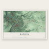 Batavia, Ohio map print, the full design