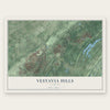Vestavia Hills, Alabama map print, the full design