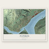 Pateros, Washington map print, the full design