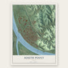 South Point, Ohio map print, the full design