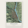 Wenatchee, Washington map print, the full design