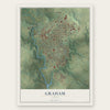 Graham, Texas map print, the full design