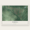 Pomona, New Jersey map print, the full design