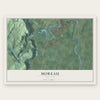 Moreau, New York map print, the full design