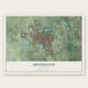 Mundelein, Illinois map print, the full design