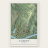 Calhoun, Tennessee map print, the full design