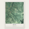 Dean, Pennsylvania map print, the full design