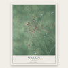Warren, Arkansas map print, the full design