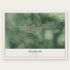 Haddam, Kansas map print, the full design