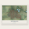 Monmouth, Oregon map print, the full design