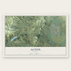Alton, Utah map print, the full design