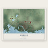 Markle, Indiana map print, the full design