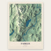 Fairlee, Vermont map print, the full design