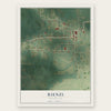 Rienzi, Mississippi map print, the full design