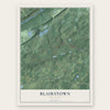 Blairstown, New Jersey map print, the full design