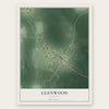 Glenwood, Alabama map print, the full design