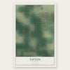 Tipton, Oklahoma map print, the full design