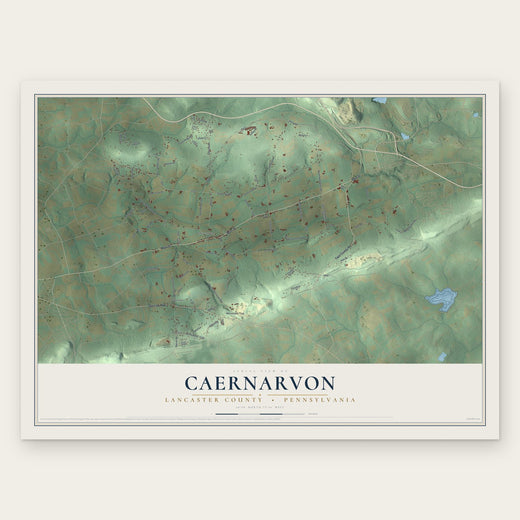 Caernarvon, Lancaster County, Pennsylvania map print, the full design