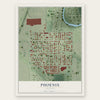 Phoenix, Illinois map print, the full design