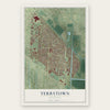 Terrytown, Louisiana map print, the full design