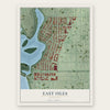 East Isles, Minnesota map print, the full design