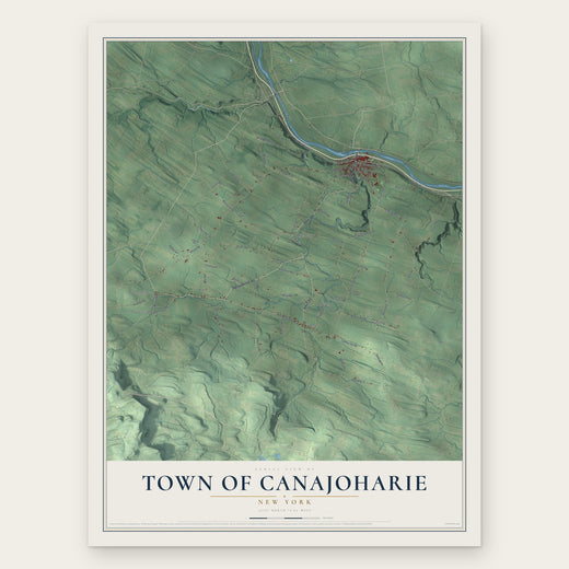 Town of Canajoharie, New York map print, the full design