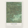 East Earl, Pennsylvania map print, the full design