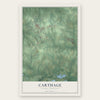Carthage, North Carolina map print, the full design