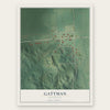 Gattman, Mississippi map print, the full design