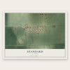Standard, Illinois map print, the full design