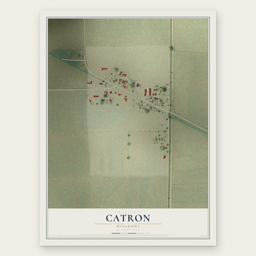 Catron, Missouri map print, the full design