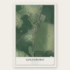 Goldsboro, Maryland map print, the full design