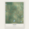 Edom, Texas map print, the full design