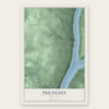 Pulteney, New York map print, the full design