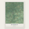 Boardman, Michigan map print, the full design