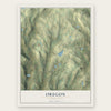 Oregon, Pennsylvania map print, the full design