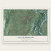 Easthampton, Massachusetts map print, the full design