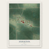 Stockton, Iowa map print, the full design