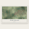 Wake Village, Texas map print, the full design