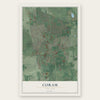 Coram, New York map print, the full design