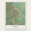 Othello, Washington map print, the full design